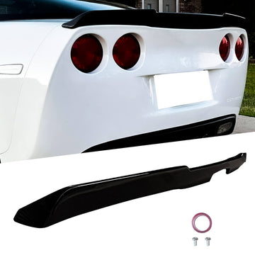 For 2005-2013 Chevrolet Corvette C6 Rear Spoiler Trunk Wing SpoilerGloss Black